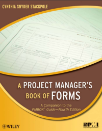Image of A PROJECT MANAGER’S BOOK OF FORMS