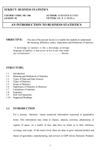 Image of AN INTRODUCTION TO BUSINESS STATISTICS