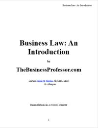 Business Law: An Introduction