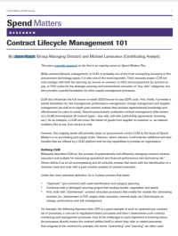 Contract Lifecycle Management 101