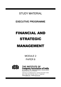 Image of FINANCIAL AND STRATEGIC MANAGEMENT