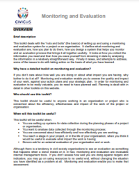 Image of Monitoring and Evaluation
