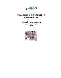 Image of PLANNING & SCHEDULING REFERENCES