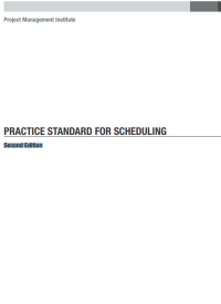 Image of PRACTICE STANDARD FOR SCHEDULING