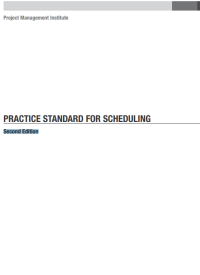 PRACTICE STANDARD FOR SCHEDULING