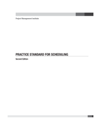 Image of PRACTICE STANDARD FOR SCHEDULING