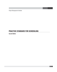 PRACTICE STANDARD FOR SCHEDULING