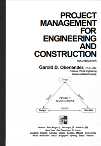 Image of PROJECT MANAGEMENT FOR ENGINEERING  AND CONSTRUCTION