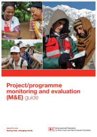 Image of Project/programme monitoring and evaluation (M&E) guide