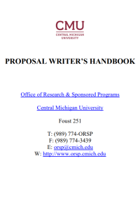 Image of PROPOSAL WRITER’S HANDBOOK