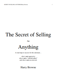 The Secret of Selling ~ Anything