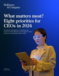 Image of What matters most? Eight priorities for CEOs in 2024